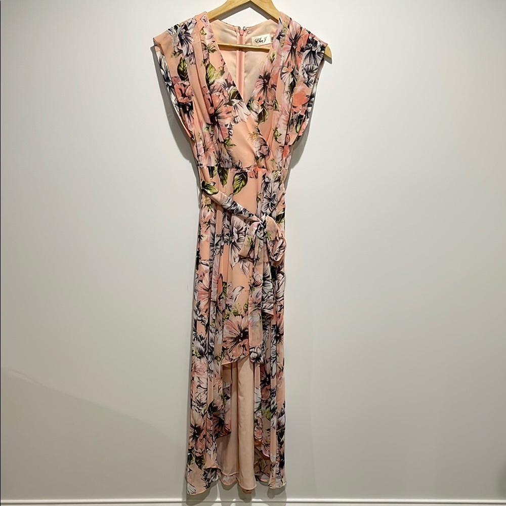 Eliza J | Floral Pink Maxi Dress